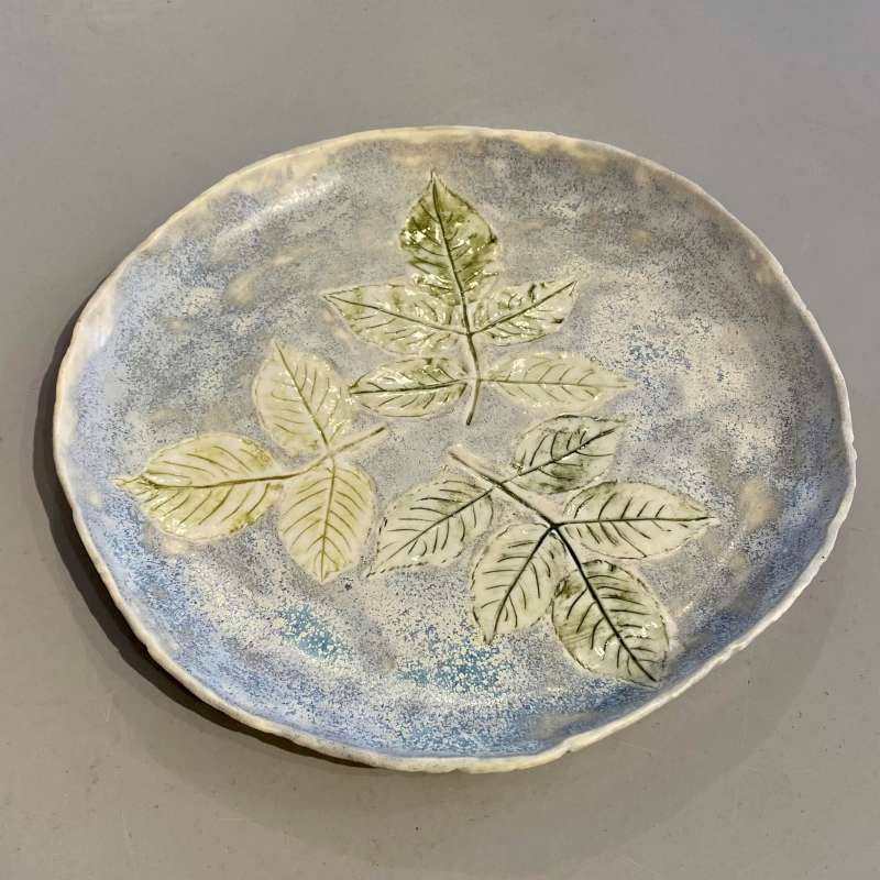 Blue Leaf Dish