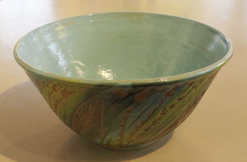 Blue and Green Meadow Bowl