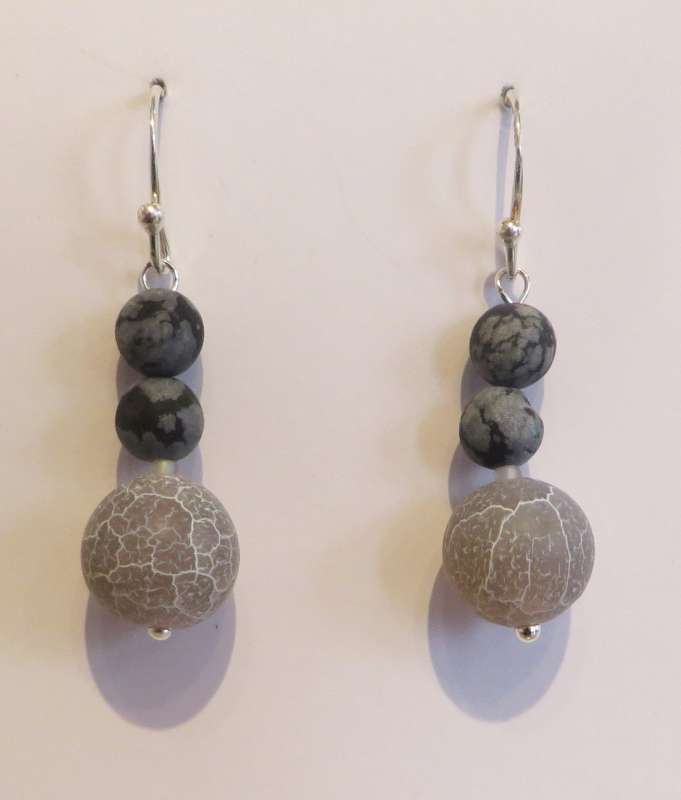 Mixed stone earrings