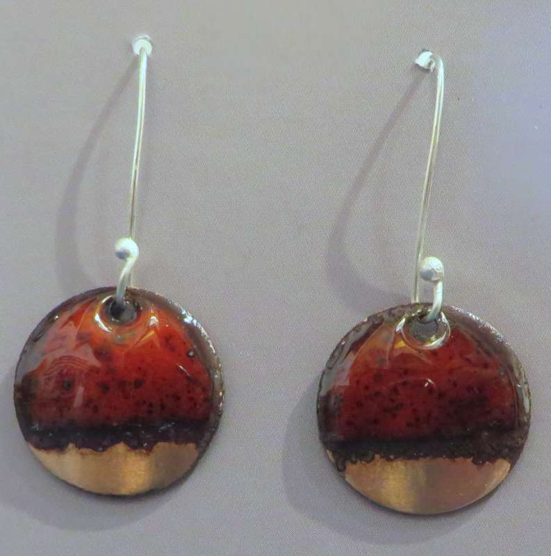 Copper Tip Earrings 