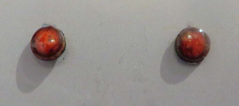 Enamellerd Copper Stud Earrings